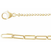 14K Yellow 3 1/5 CTW Natural Diamond Adjustable 15-18" Necklace