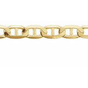 14K Yellow 4.5 mm Curbed Anchor Chain by the Inch