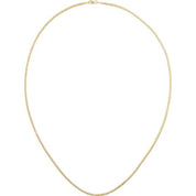 14K Yellow 2.25 mm Curbed Anchor 20" Chain