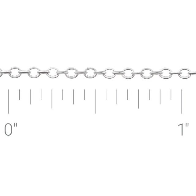 Sterling Silver 1.75 mm Cable Chain by the Inch