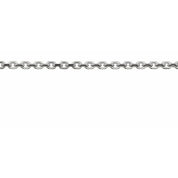 14K White 1.4 mm Diamond-Cut Cable Chain by the Inch
