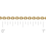 14K Yellow Recycled Metal 1.75 mm Diamond-Cut Cable Chain by the Inch