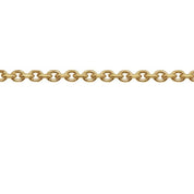 14K Yellow Recycled Metal 1.75 mm Diamond-Cut Cable Chain by the Inch