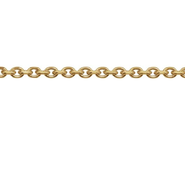 14K Yellow Recycled Metal 1.75 mm Diamond-Cut Cable Chain by the Inch