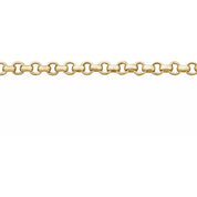 14K Yellow Gold-Filled 2 mm Rolo Chain Available by the Inch with Recycled Metal Options