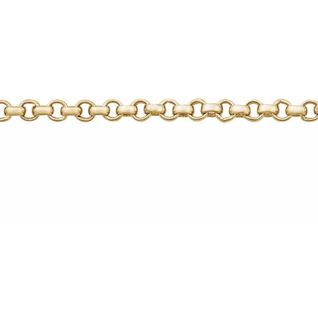 14K Yellow Gold-Filled 2 mm Rolo Chain Available by the Inch with Recycled Metal Options