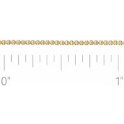 14K Yellow Recycled Metal 1 mm Box Chain by the Inch