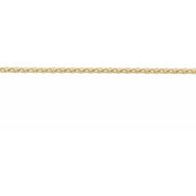 14K Yellow Recycled Metal 1 mm Wheat Chain by the Inch