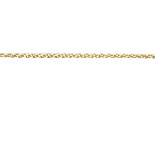 14K Yellow Recycled Metal 1 mm Wheat Chain by the Inch