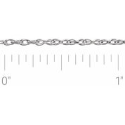Platinum 1.3 mm Rope Chain by the Inch