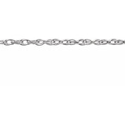 Platinum 1.3 mm Rope Chain by the Inch
