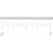 Sterling Silver 1.5 mm Diamond-Cut Box Chain by the Inch