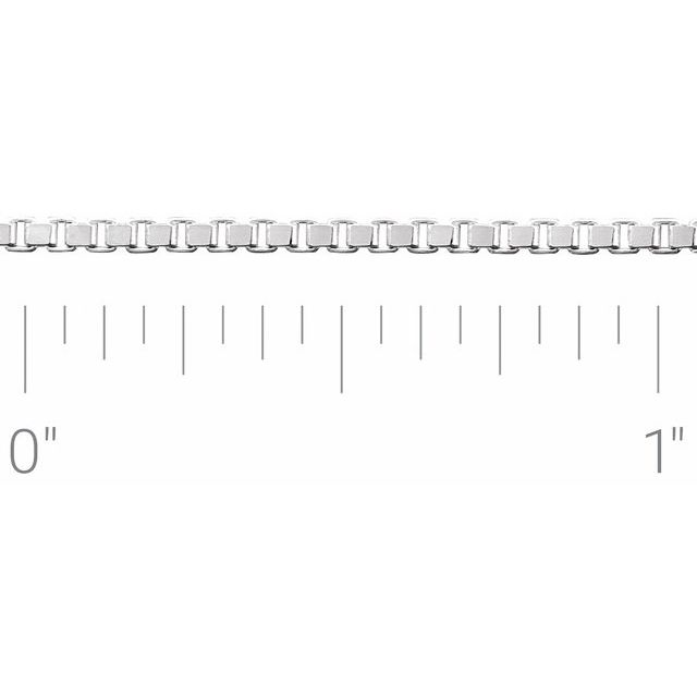 Sterling Silver 1.5 mm Diamond-Cut Box Chain by the Inch