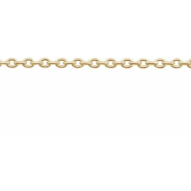 14K Yellow 1.4 mm Cable Chain by the Inch