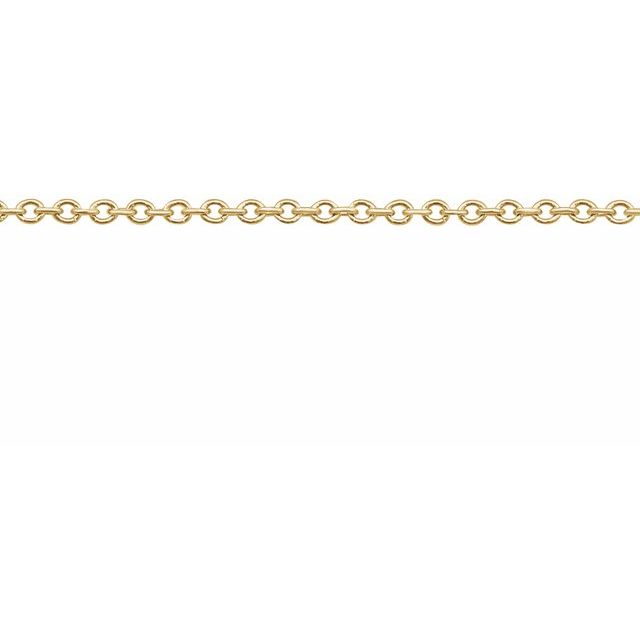 14K Yellow Recycled Metal 1 mm Cable Chain by the Inch