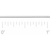 Sterling Silver 1 mm Snake Chain by the Inch