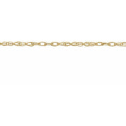 10K Recycled Metal 1 mm Rope Chain by the Inch