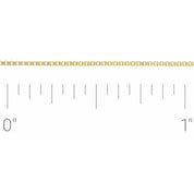 14K Yellow Recycled Metal .75 mm Box Chain by the Inch