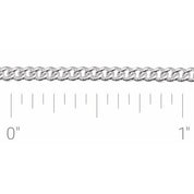 Sterling Silver 2.25 mm Curb Chain by the Inch