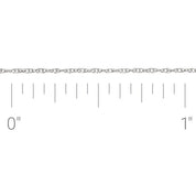 14K White Recycled Metal .75 mm Rope Chain by the Inch