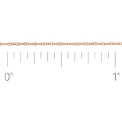 14K Rose Recycled Metal .75 mm Rope Chain by the Inch