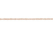 14K Rose Recycled Metal .75 mm Rope Chain by the Inch