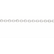 Platinum 1.5 mm Cable Chain by the Inch