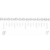 Platinum 1.5 mm Cable Chain by the Inch