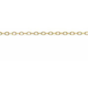 14K Yellow .80 mm Diamond-Cut Cable Chain by the Inch