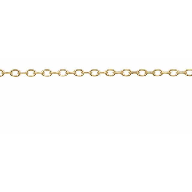 14K Yellow .80 mm Diamond-Cut Cable Chain by the Inch