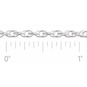 Sterling Silver 2.5 mm Rope Chain by the Inch