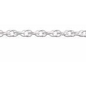 Sterling Silver 2.5 mm Rope Chain by the Inch