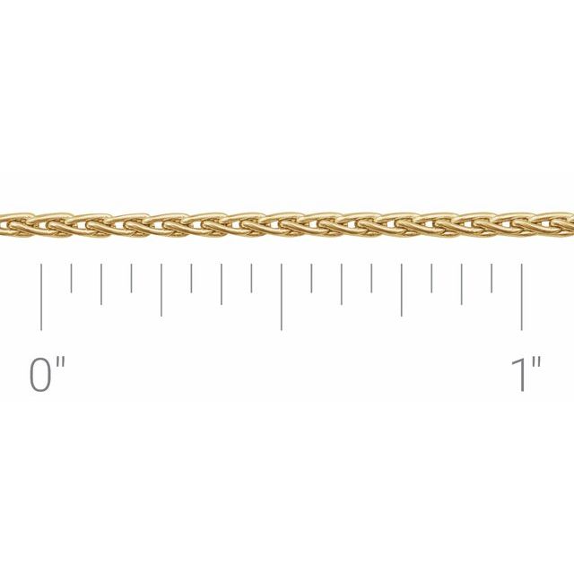 14K Yellow Recycled Metal 1.25 mm Chain by the Inch