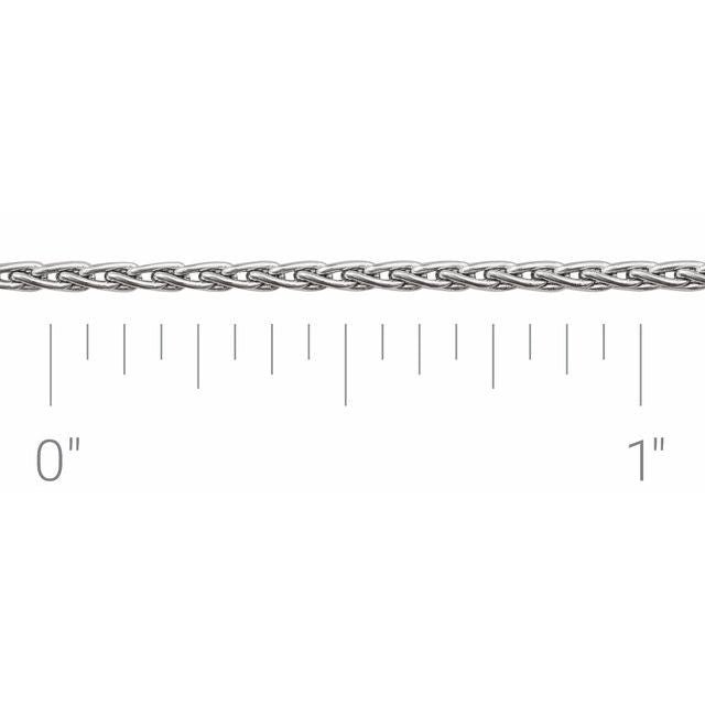 Sterling Silver 1.25 mm Wheat Chain by the Inch