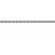 14K White Recycled Metal 1.25 mm Wheat Chain by the Inch