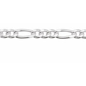 Sterling Silver 3.5 mm Figaro Chain by the Inch