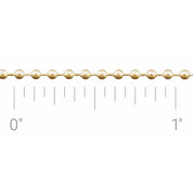 14K Yellow 3 mm Hollow Bead Chain by the Inch