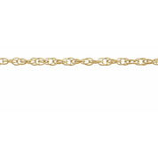 14K Yellow 1.5 mm Rope Chain by the Inch