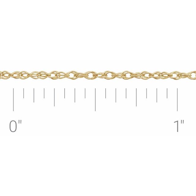 14K Yellow Gold-Filled 1.25 mm Rope Chain by the Inch - CH471