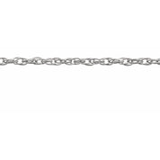 14K White Recycled Metal 1.5 mm Rope Chain by the Inch
