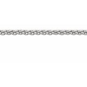 14K White Recycled Metal 1.8 mm Wheat Chain by the Inch