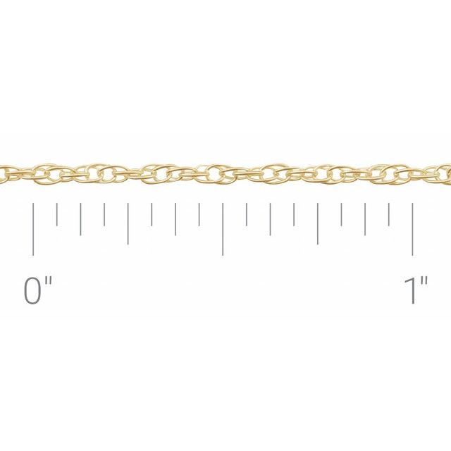 14K Yellow Gold-Filled 1.25 mm Rope Chain by the Inch