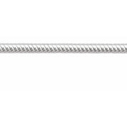 Sterling Silver 2.5 mm Round Snake Chain by the Inch