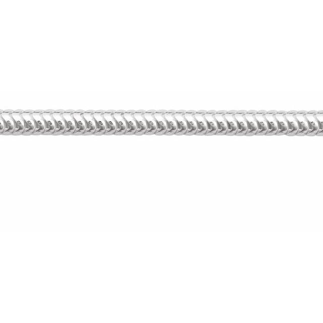 Sterling Silver 2.5 mm Round Snake Chain by the Inch