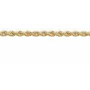 14K Yellow 1.8 mm Diamond-Cut Rope Chain by the Inch