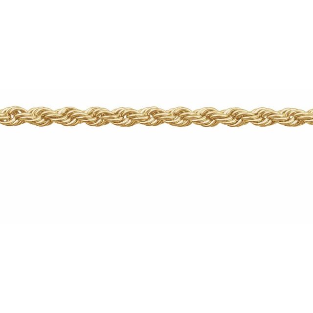 14K Yellow 1.8 mm Diamond-Cut Rope Chain by the Inch