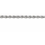 14K White 1.8 mm Diamond-Cut Rope Chain by the Inch