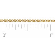 14K Yellow Gold-Filled Box Chain by the Inch