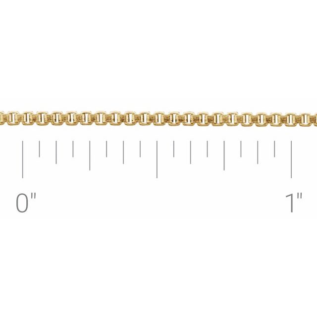 14K Yellow Gold-Filled Box Chain by the Inch