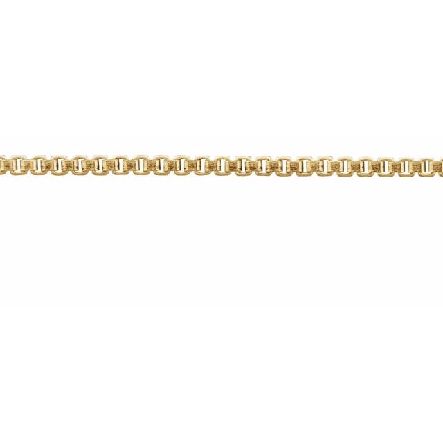 14K Yellow Gold-Filled Box Chain by the Inch